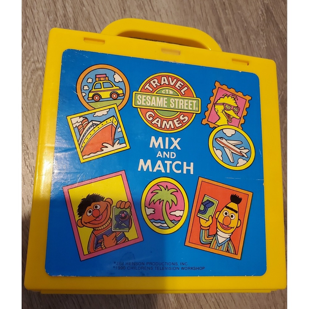 VTG 1990 Sesame Street Game MIX AND MATCH  NEW